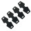 200 Pcs/Set Vikbara Pappershalsband Armbrac Sk, Svart 1