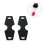 200 Pcs/Set Vikbara Pappershalsband Armbrac Sk, Svart 5