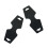 200 Pcs/Set Vikbara Pappershalsband Armbrac Sk, Svart 4