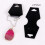 200 Pcs/Set Vikbara Pappershalsband Armbrac Sk, Svart 2