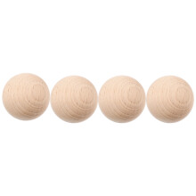 4Pcs Träbollar Gräs Rullbollar Boccebollar Tillbehör