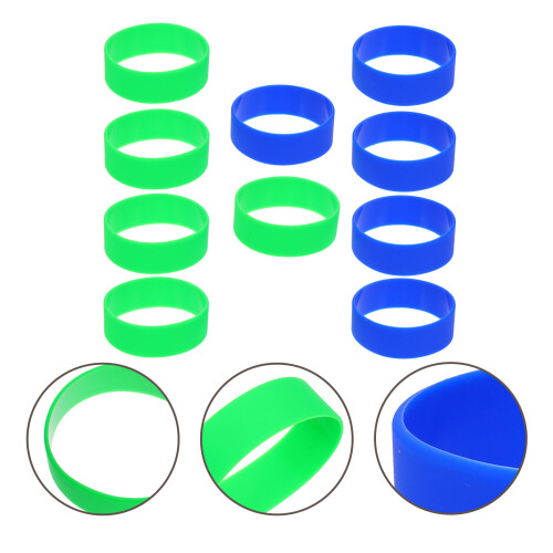 10Pcs Sublimerings Silikonband Elastiska Ringar Flasketillbehör 2