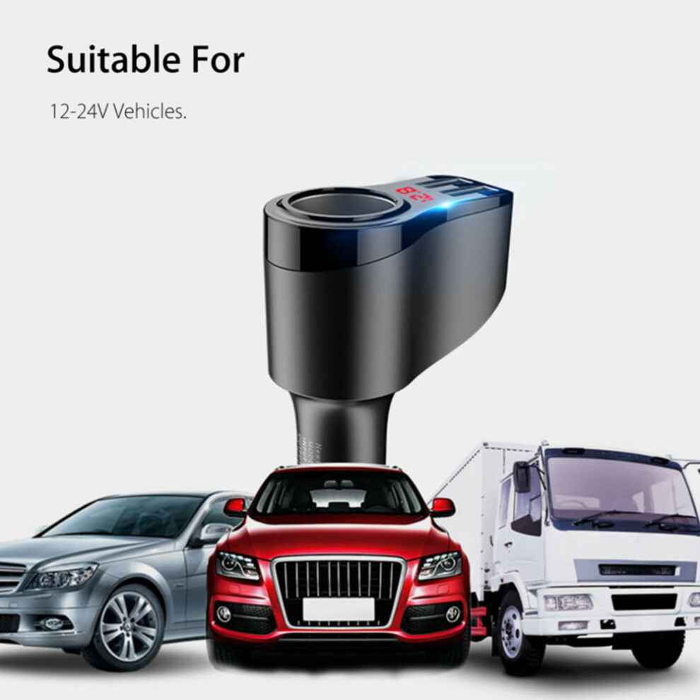 Dual Usb Car Charger Splitter 12V-24V Socket Power Outlet 3131356707811