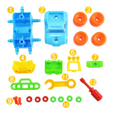 Bildungsetnimmbares Auto-Spielzeug für Kinder DIY Bau- und Technikwerkzeug-Set