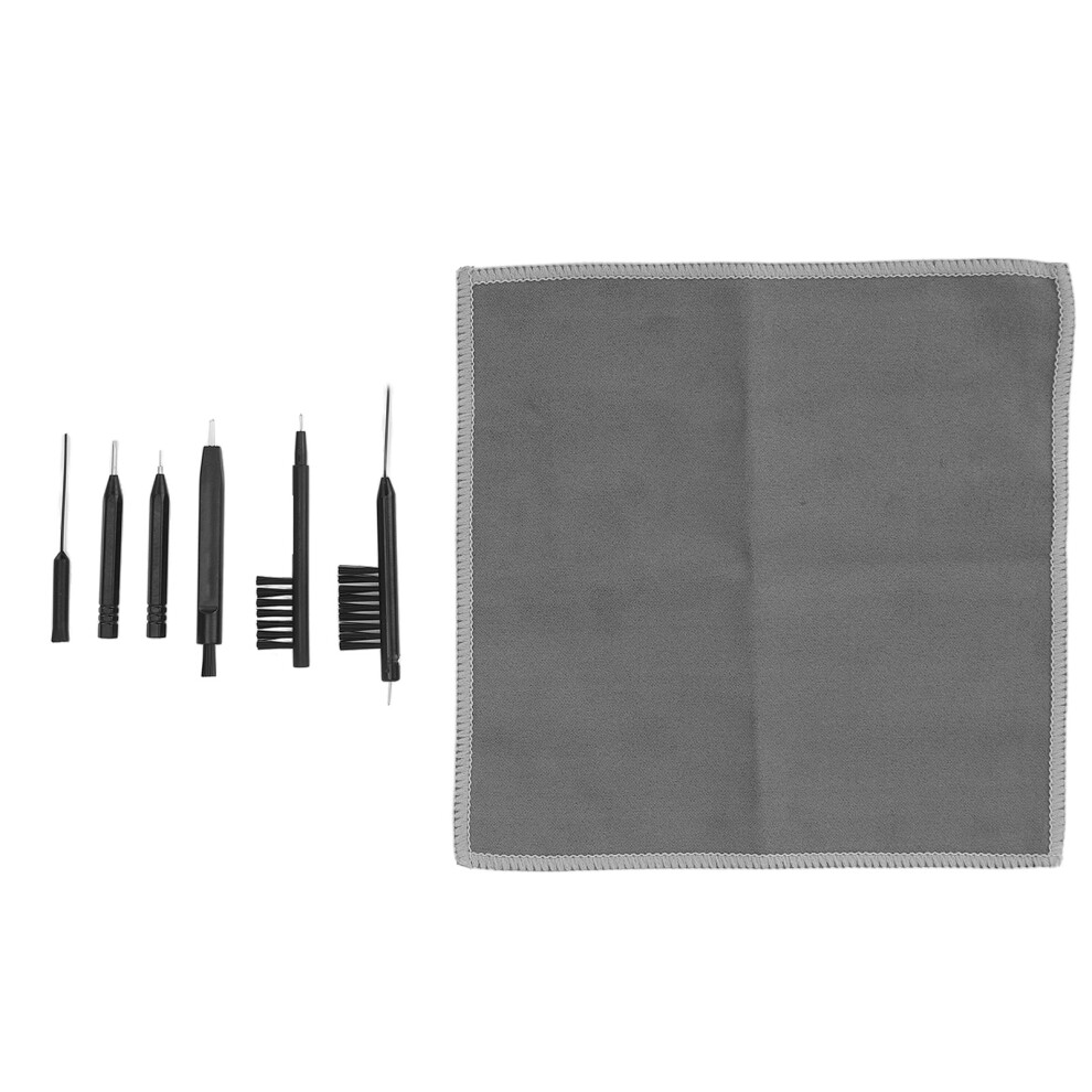 7pcs PU Box Hearing Amplifier Cleaning Kit, Wax Loop & Tools
