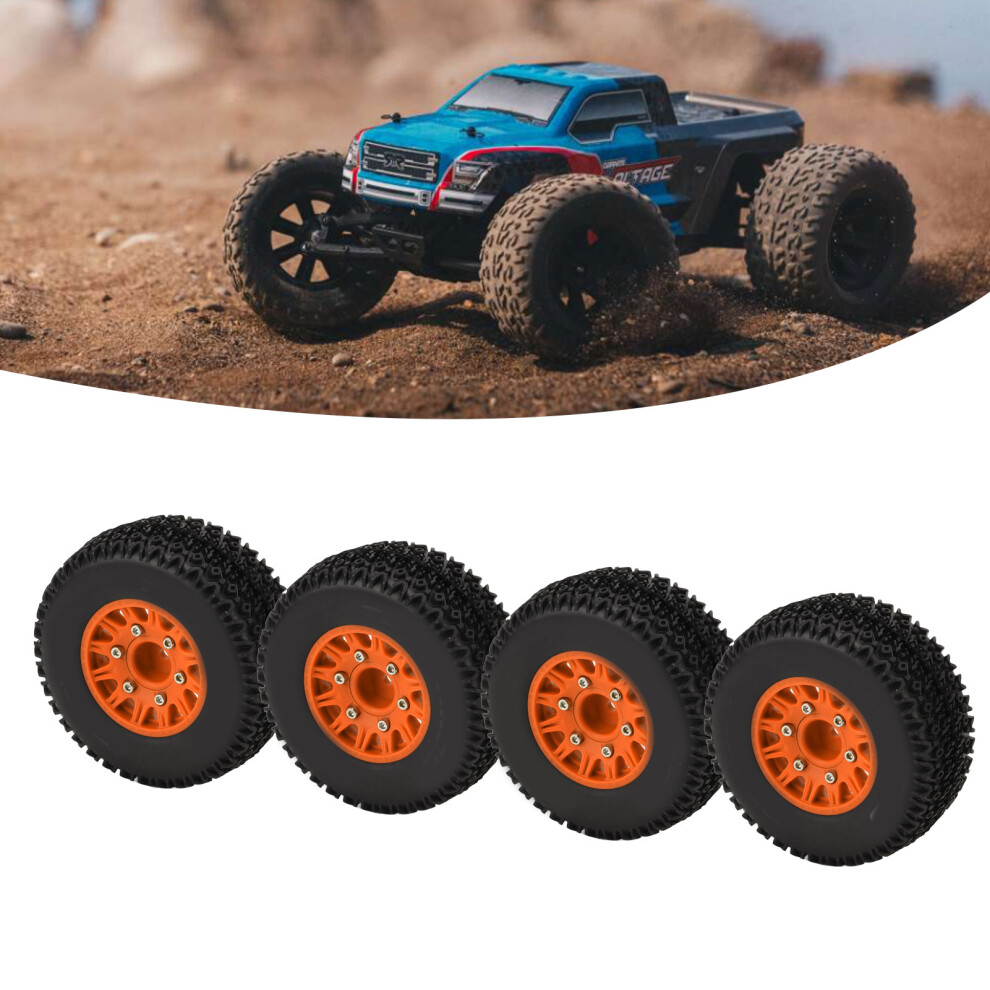 Rc Short Course Truck Tires 4.6Cm / 11Cm 12Mm/14Mm/17Mm Hex Orange 4981356708771