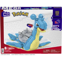 MEGA Pokemon Motion Lapras Action Figure - 527 Piece Building Set