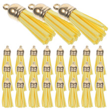 100Pièces Pompons En Cuir Pour DIY Clé Porte-Clés Sac