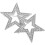 2pcs alloy pentacle brooches pins for clothes 1