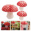 3Pcs Mushroom Shape 3D Hanging Lanterns For Scene Layout Decor 5