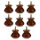 Raindrops  8 Pcs Cabinet Door Solid Wood Handle Stylish Single-Hole 1