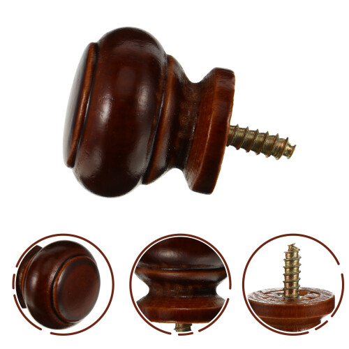 Raindrops  8 Pcs Cabinet Door Solid Wood Handle Stylish Single-Hole 1