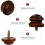 Raindrops  8 Pcs Cabinet Door Solid Wood Handle Stylish Single-Hole 9