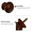 Raindrops  8 Pcs Cabinet Door Solid Wood Handle Stylish Single-Hole 8