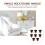 Raindrops  8 Pcs Cabinet Door Solid Wood Handle Stylish Single-Hole 11