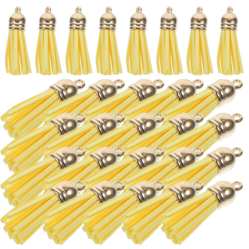 100Pièces Pompons En Cuir Pour DIY Clé Porte-Clés Sac 2