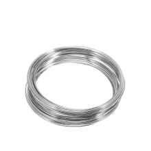 1 Roll 60mm Silver Steel Frosted Wire for Jewelry Making