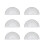 10Pcs Transparent Plastvinkelmått 180 Grader För 7