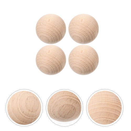 4St Träbollar Gräsrollningsbollar Boccebollar Spelmaterial 2