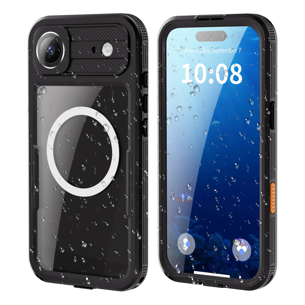 For Iphone 17 Air 360Â° Full Body Waterproof Phone Case Black 5061060502632