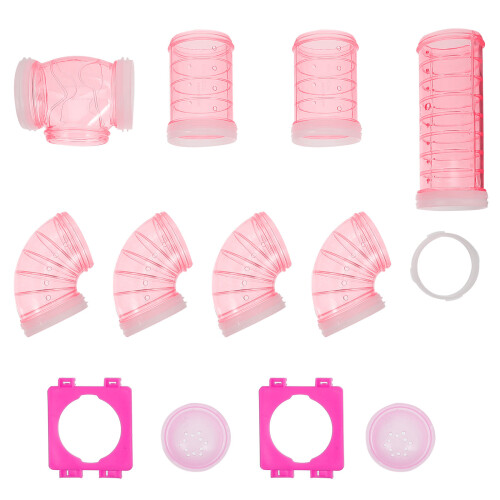1 Set Hamster Rör Anslutningsplattor Externa Diy Tunnell 2