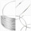 30Pcs Dream Catcher Ring Vävning Metal Circles 10