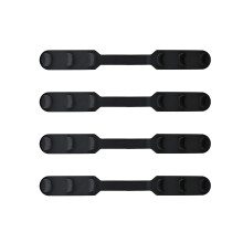 4Pcs Justerbar Maskbandförlängning Regelbar Rem För Kvinnor Svart