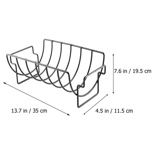 Support Barbecue Noir Durable Pratique Pour Extérieur 1
