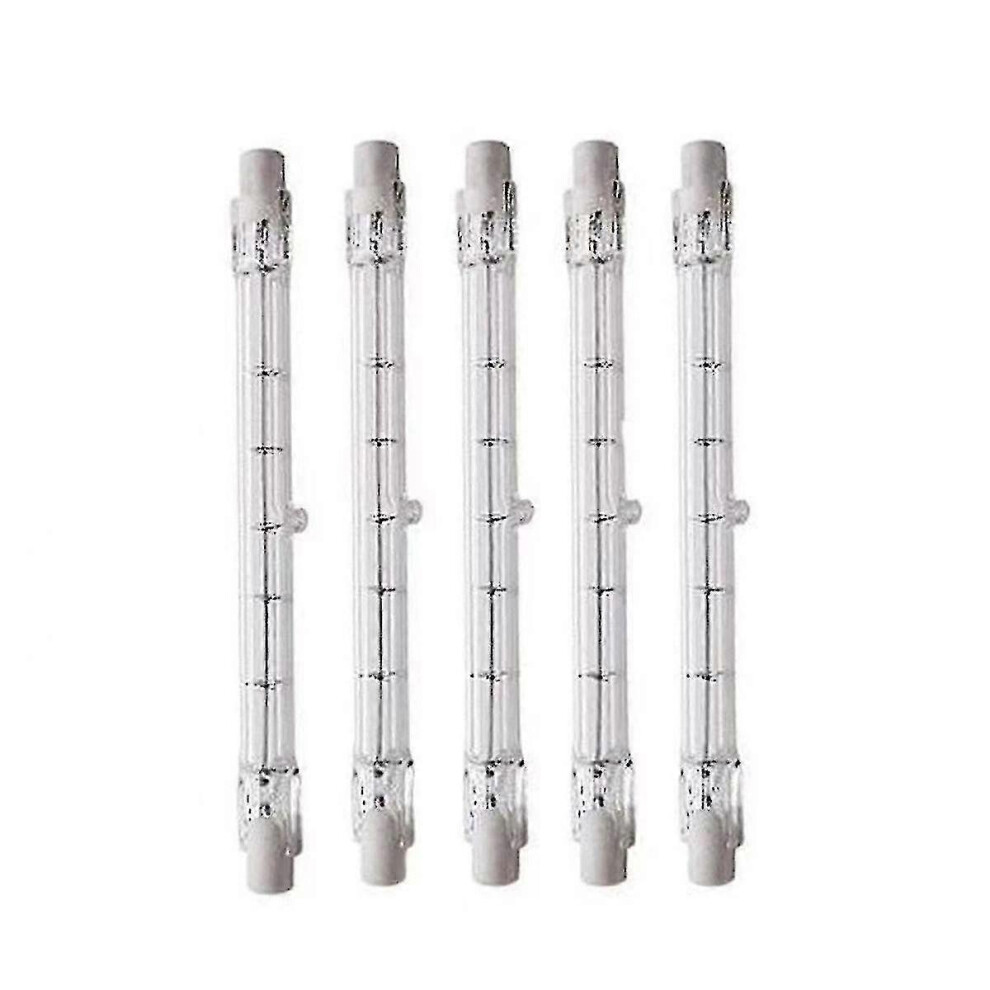 Kikidex (As Show, One Size) 5Pcs Lighting 1000W Halogen R7s Energy Saving Linear Halogen Floodlight Security Light Bulbs J189 -Aa
