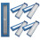 5Pcs Durable Paper Pen Gift Boxes Blue Pen Container with Clear Window 1