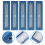 5Pcs Durable Paper Pen Gift Boxes Blue Pen Container with Clear Window 3