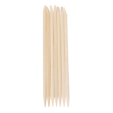200St Houten Nagelsticks Beige Veilig Manicure Accessoire Dubbelzijdig