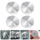 4 Stycken Aluminiumlegering Cirkulär Adapter För 5