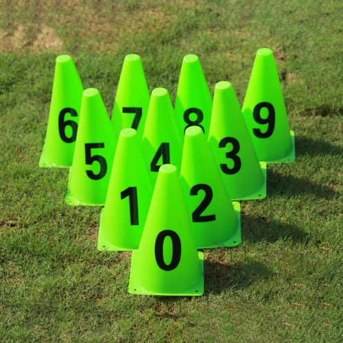 1 set buitenvoetbaltraining markeringsemmers met logo 1