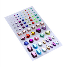 1Vel Rhinestone Stickers Voor Decoratie Zelfklevend En Kleurrijk