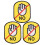 3Pcs Hundcollar Etiketter, Egendesignade Djuridentifiering Varning 2