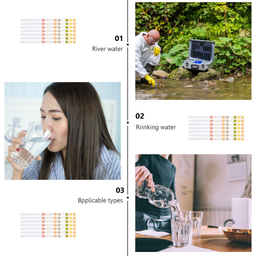 50St Vattenkvalitets Testpapper För Ph Nivå Färgglada 2