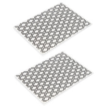2Stk Schwarze Plastik-Prägevorlagen Für DIY Karten Und Scrapbooking