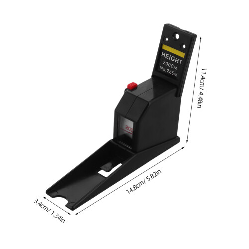 Height Measurement 2 Meter Väggmonterad Tillväxtmätare Metall 1
