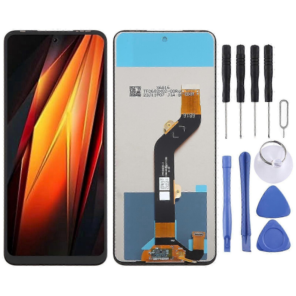 Kikidex (As Show, One Size) Oem Lcd Screen For Tecno Pova 4 Lg7n With Digitizer Full Assembly