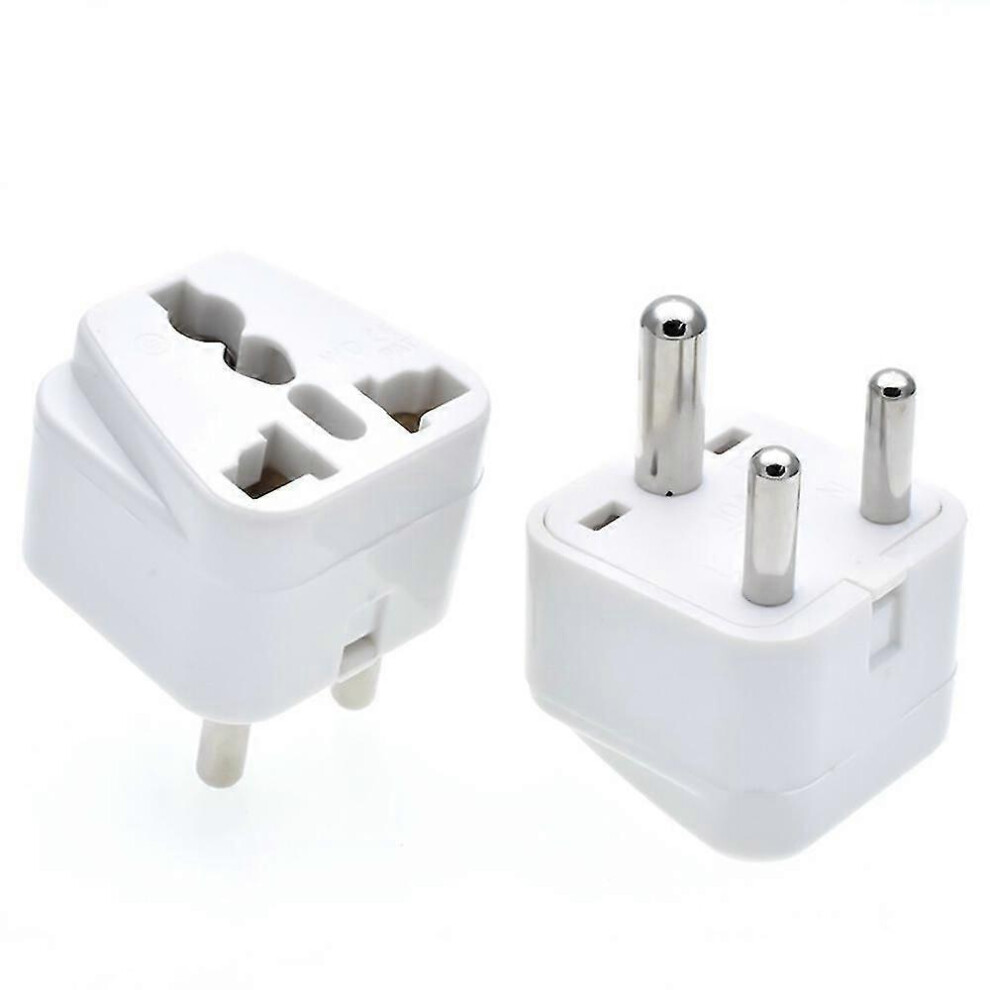 Kikidex (As Show, One Size) South African Switch Plug Converter Type M Plug Adapter Safe Grounded Small Travel Adapter Plug For