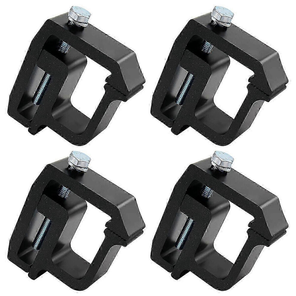 Kikidex (As Show, One Size) 4Pcs Mounting Clamps Ladder Rack Clamps Truck Cap Topper Shell Heavy Duty For 1500/2500