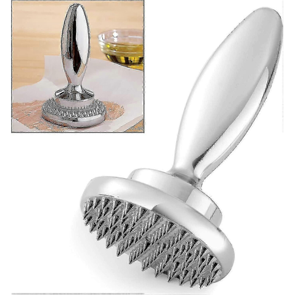 Kikidex (As Show, One Size) Reversible Meat Tenderizer And Pounder Dual Sided Meat Tenderizer Mallet Marinating Prep Tool Yu