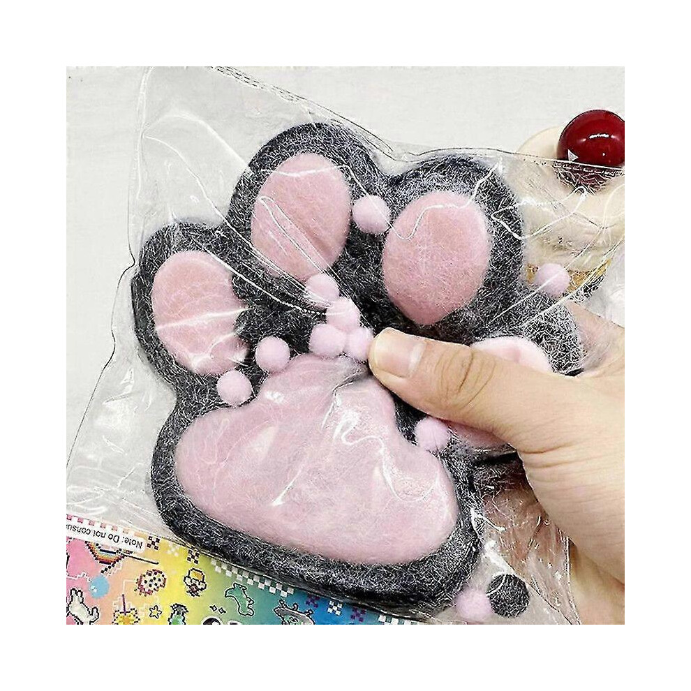 Kikidex (As Show, Strawberries) Handmade Taba Squishy Big Cat, Giant Paw Squishy, Squishy Paw For Kids Adults