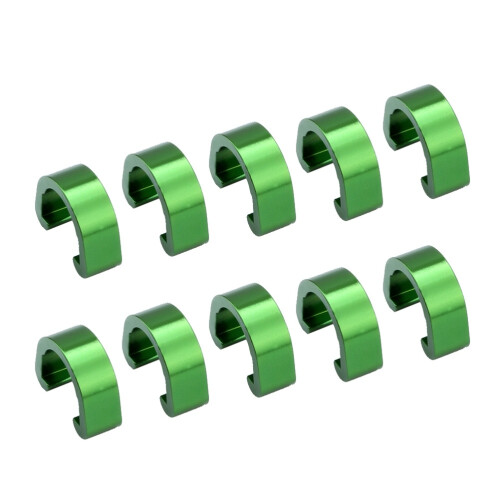 10Pcs Kabelklämmor Rörklämmor C-form Cykelledningsfäste
