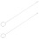 2pcs stainless steel long loop crochet hooks sewing belt tool 7