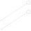 2pcs stainless steel long loop crochet hooks sewing belt tool 9