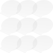 10Pcs Transparent Akrylplatta Rund För LED-Ljusbaserade Skyltar