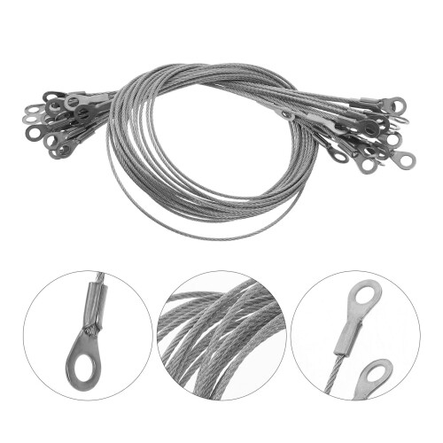20Pcs Säkerhetskabel Rostfritt Lanyard Tether 2
