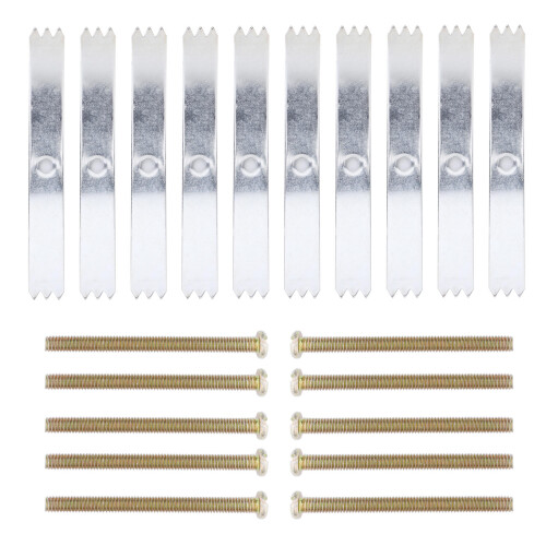 20Pièces Outil Réparation Prise 86 Type Fer Galvanisé Argent